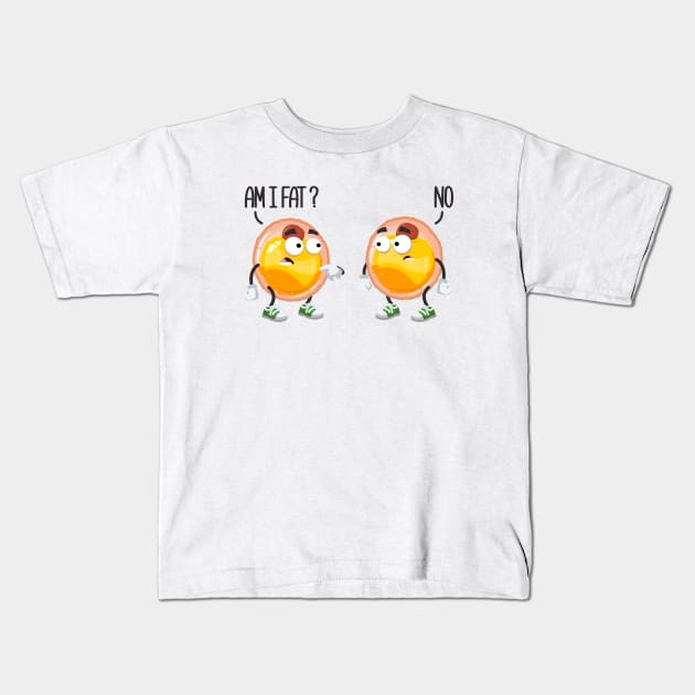 Am I Fat? No Kids T-Shirt by VizRad